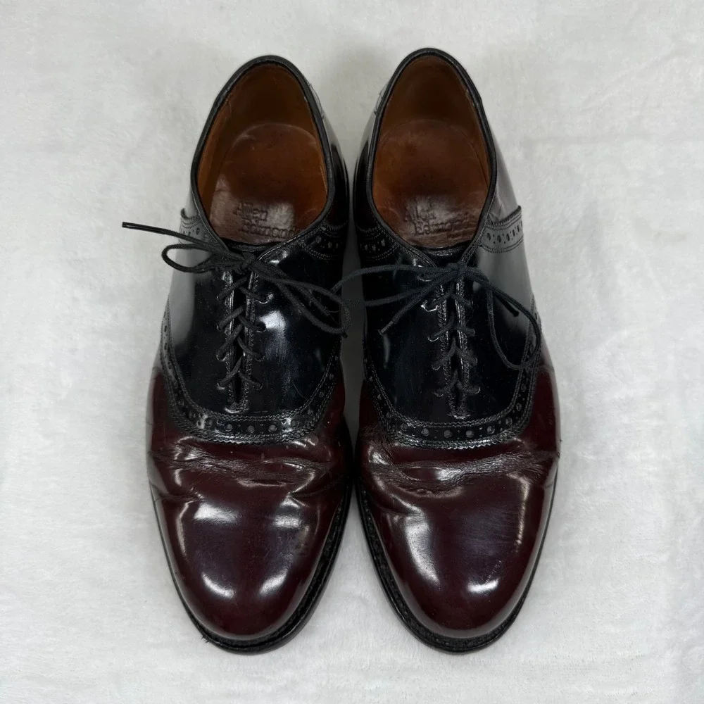 Allen Edmonds Polo Shell Cordovan Spectator‎ Wingtip Oxford Shoes Burgundy 7